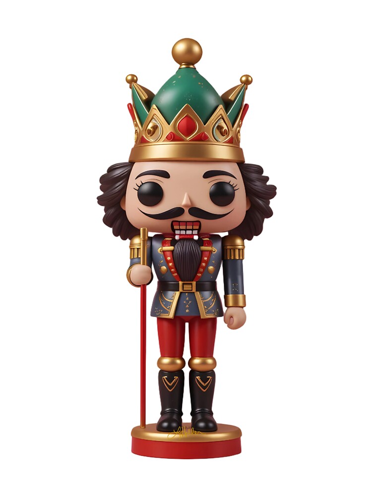 Funko Pop Style Christmas Nutcracker Brown Hair by Lee Hiller Designs