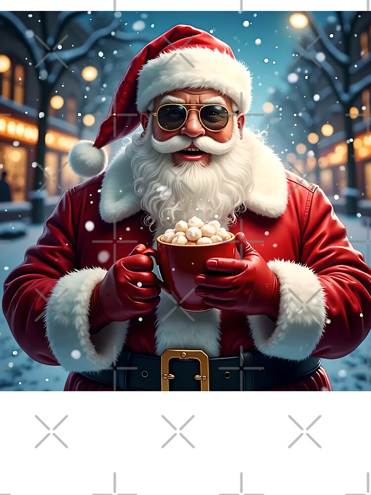 Trendy Santa Claus in Minimalist Winter Wonderland! by RAOGY