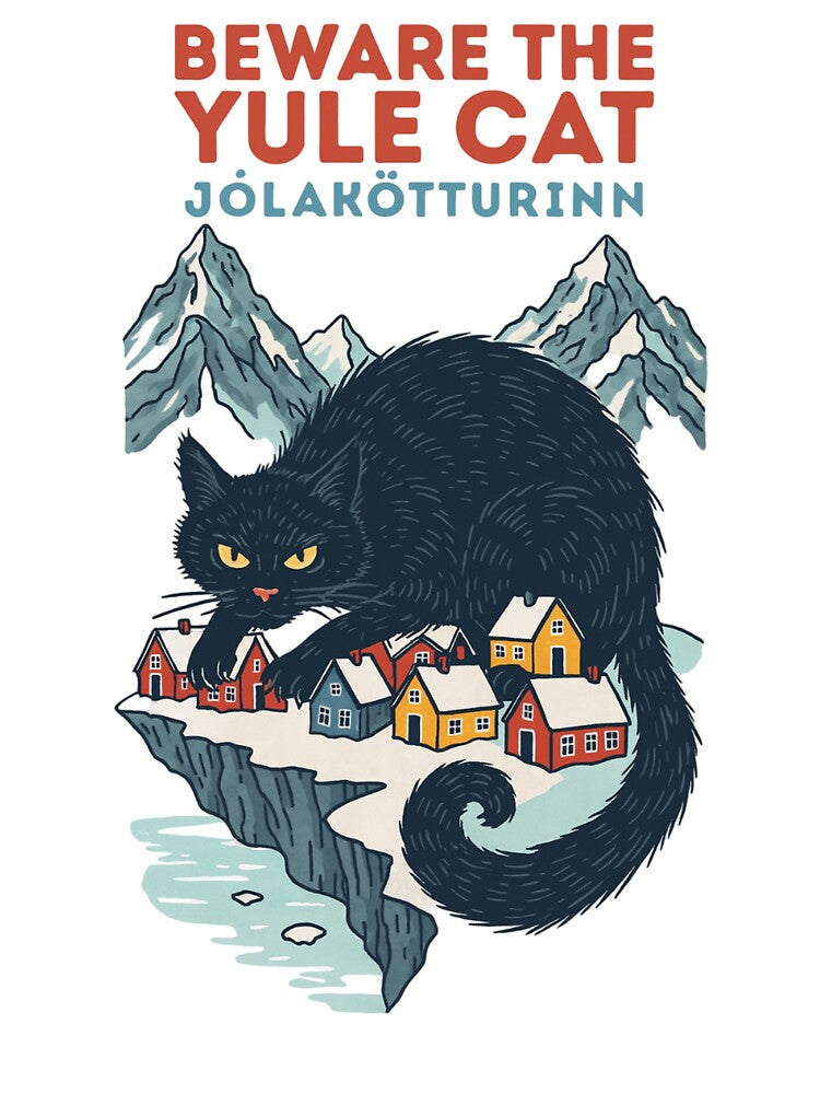Beware the Yule Cat Icelandic Jólakötturinn - Beware the Jolakotturin by viletajean-luc