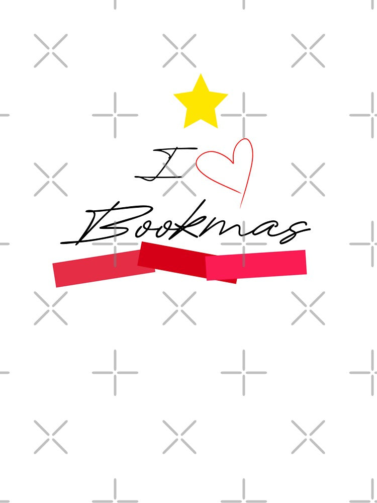 I Heart Bookmas - I Love Bookmas - Star with Books Making A Tree by TeaLimeTwo