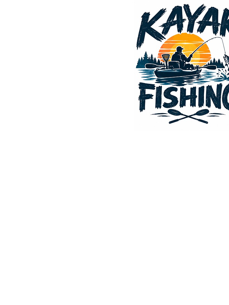 Kayak Fishing – Fishing Kayak Outdoor Adventure by MalickaArt