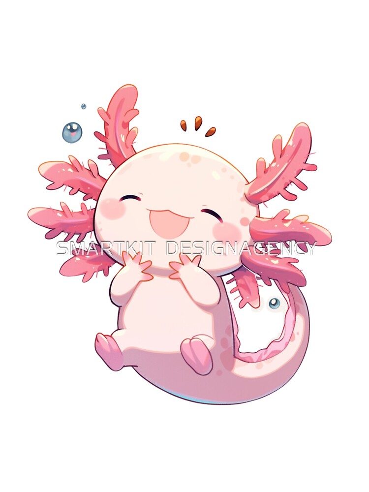 Cute happy axolotl by SMARTKIT  DESIGNAGENCY