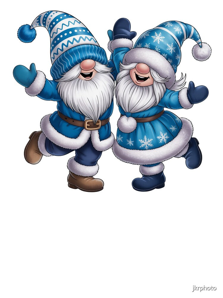 Two joyful gnomes by jkrphoto