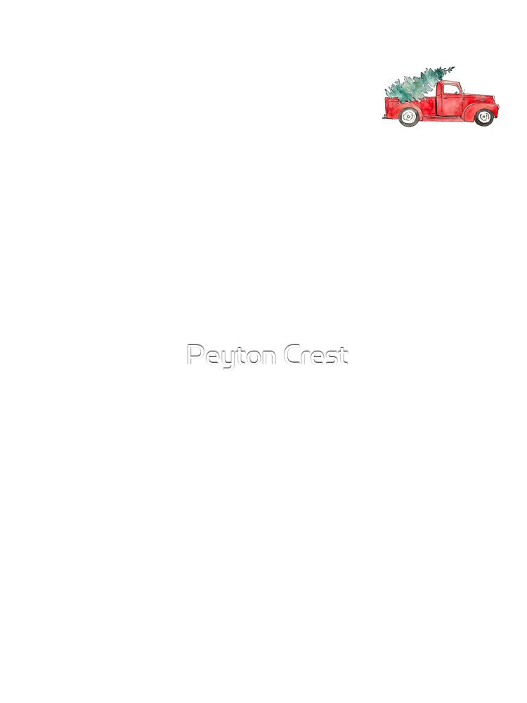 Watercolor Holiday Truck by Peyton Crest