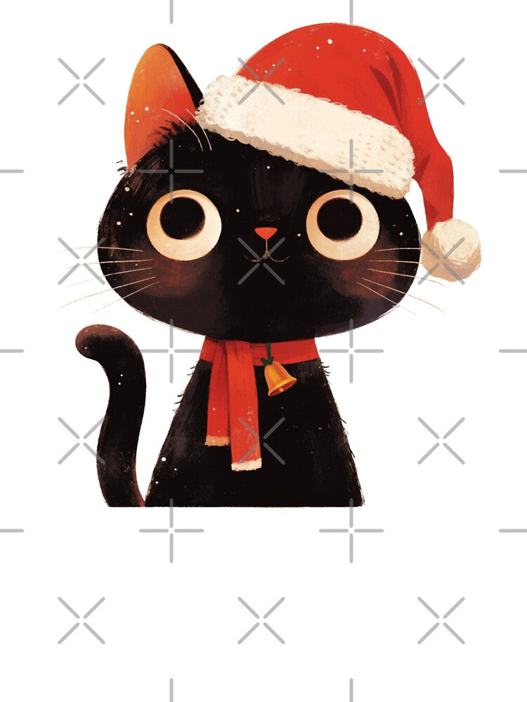 festive Santa hat kitty cat by MendaciousMina