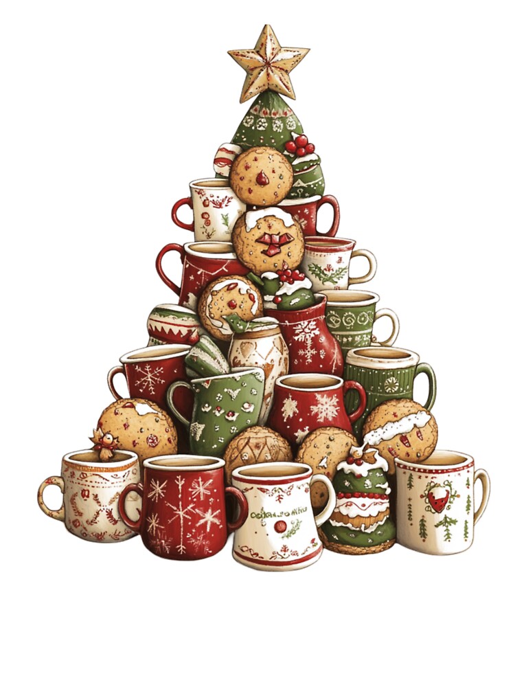 Hot Cocoa and Cookie Christmas Tree by Porcia Faulkner