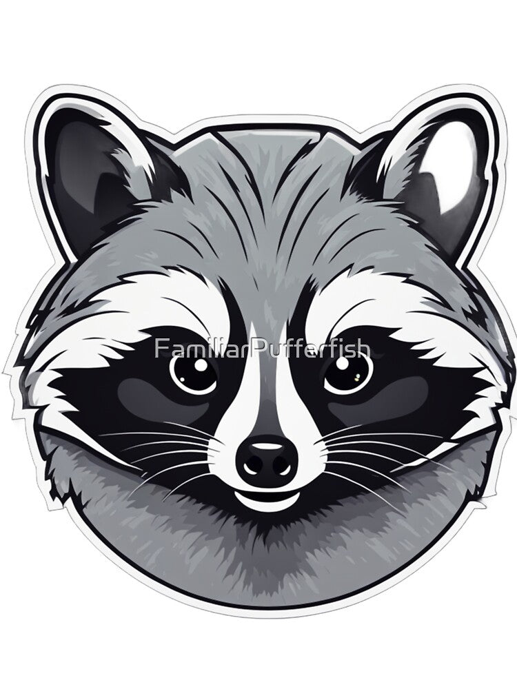 Raccoon Face by FamiliarPufferfish