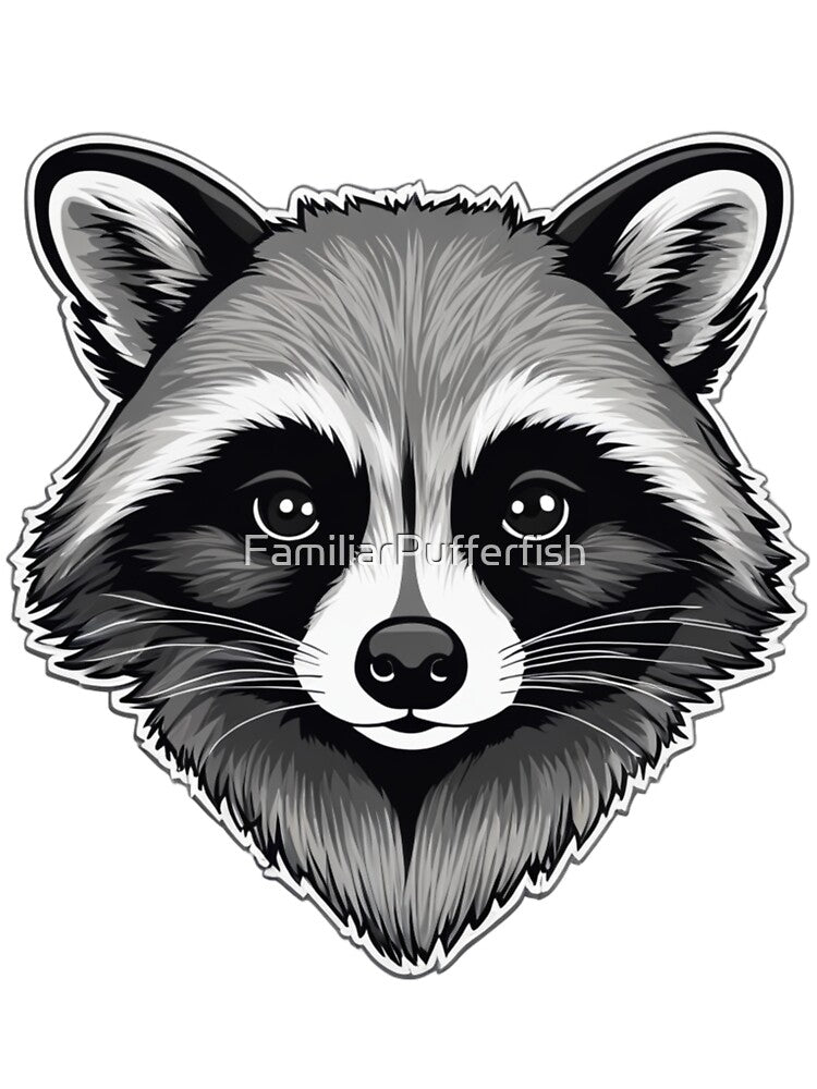 Raccoon Art by FamiliarPufferfish