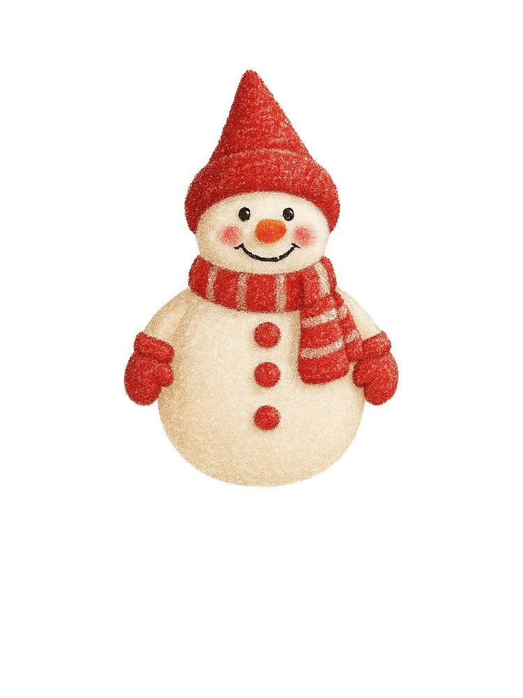 Cute Snowman in Red Hat Christmas Sticker by GraceJ88