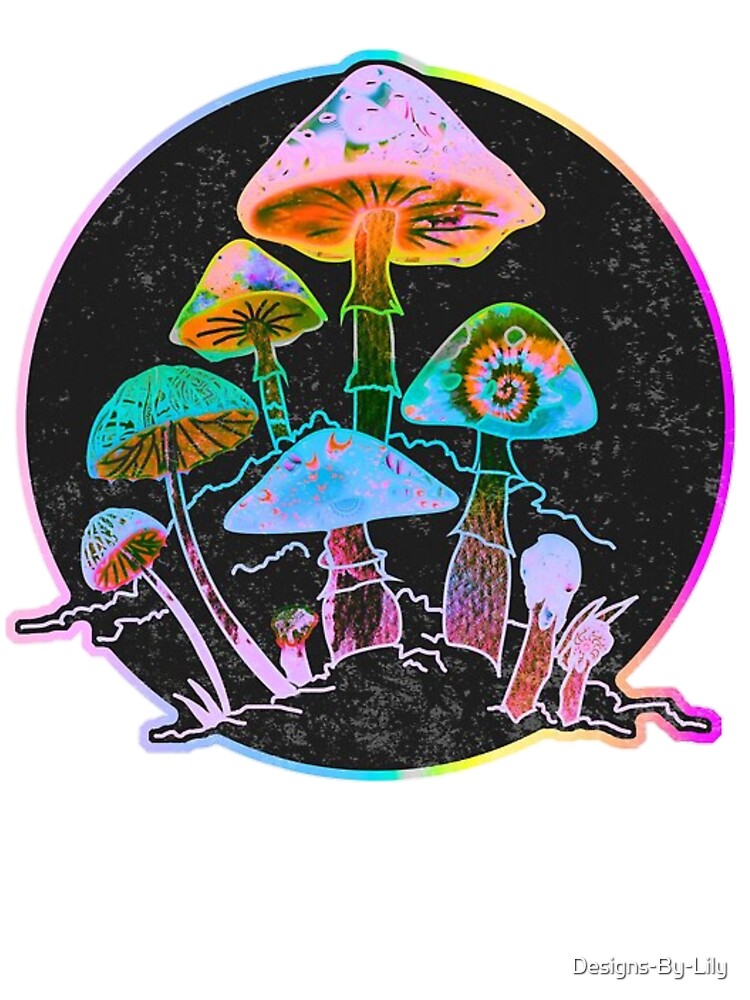 trippy mushroom design by Designs-By-Lily