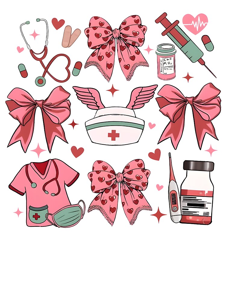 Valentine Nurse, Nurse Coquette Valentine, Nurse Coquette Bow by Lukechapma