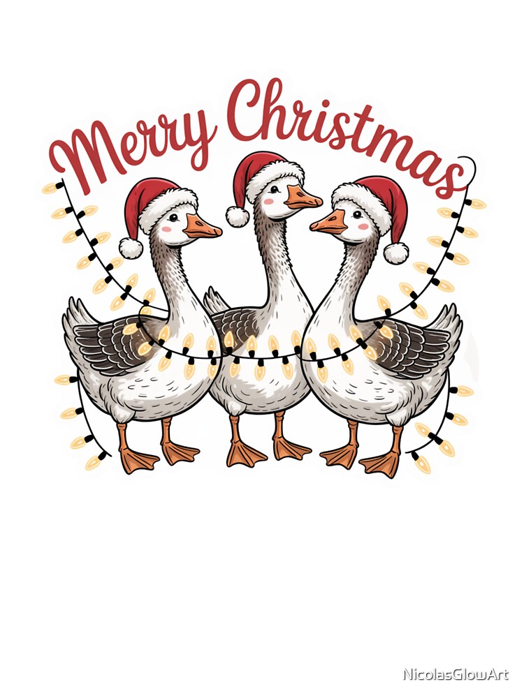 Merry Christmas Goose by NicolasGlowArt