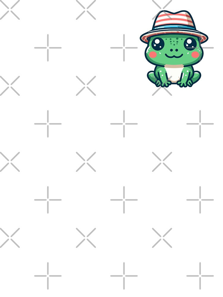 Stylish Frog with Hat by ArtfulWeave