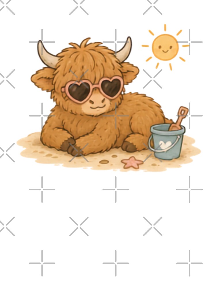 Summertime Highland Cow by MellowMunchkins