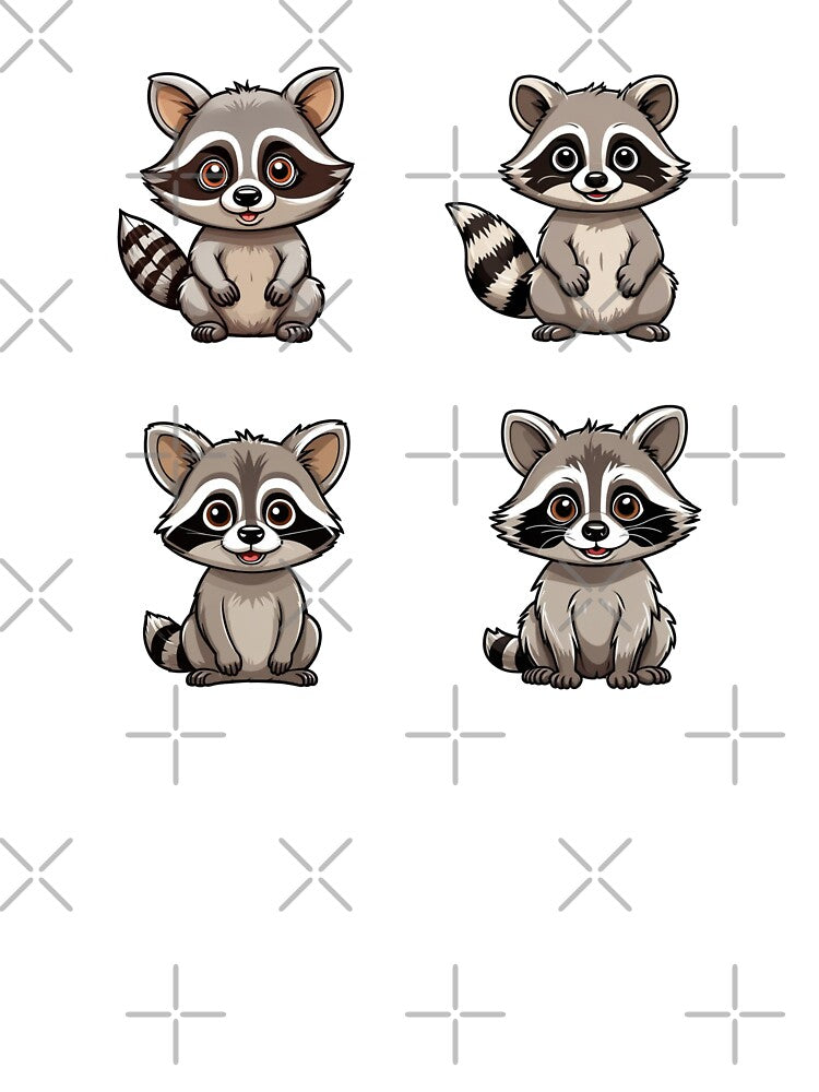Cute Cartoon Racoons by TheAnimalZ00