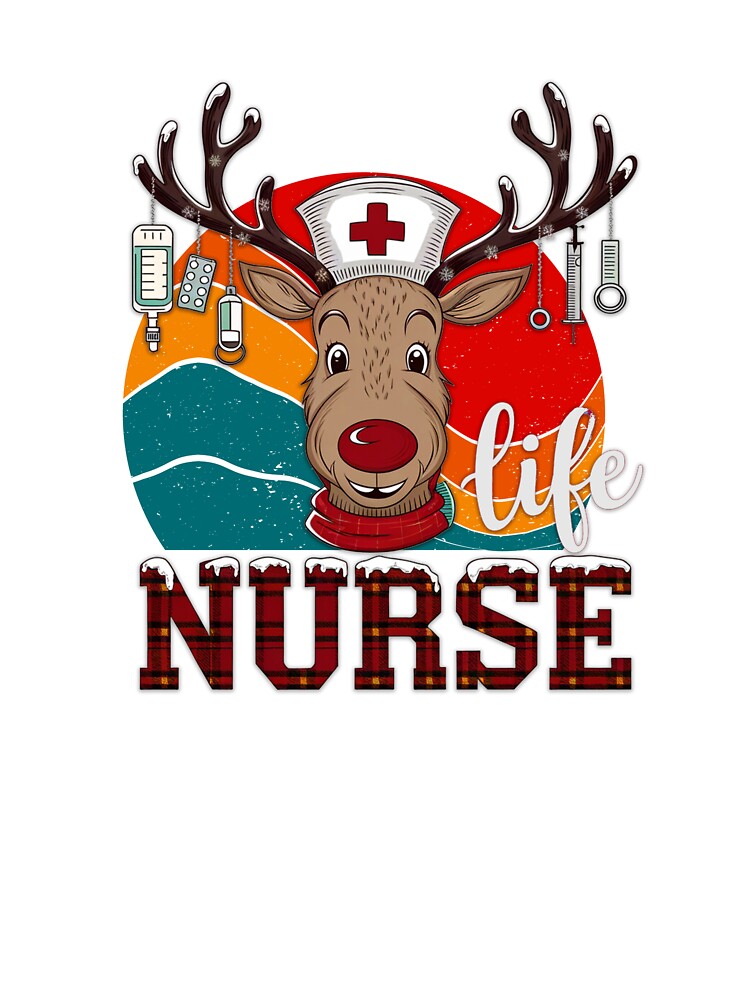Reindeer Happy Holiday Nurse Life by KelvinBlaze