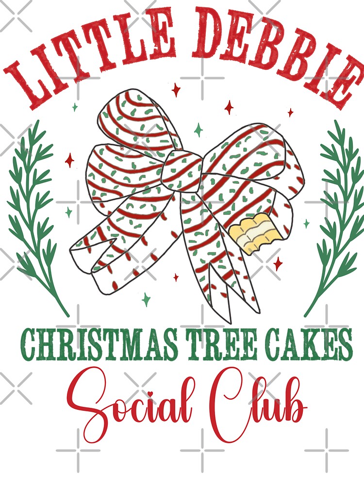 Preppy Bow Christmas Cake Snack Social Club by SaltedBeachPaperie