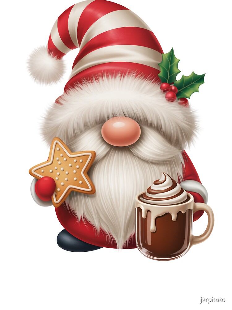 Christmas Gnome with Hot Chocolate by jkrphoto