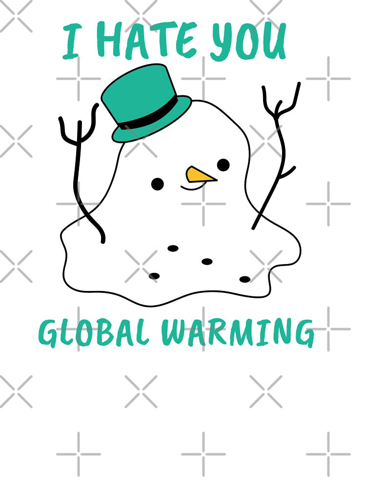 Snowman - I hate you global warming by joabaj