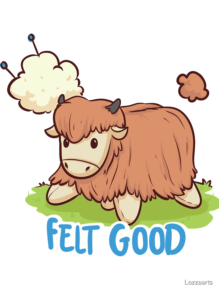 Felt Good, highland cow shirt by Lozzaarts