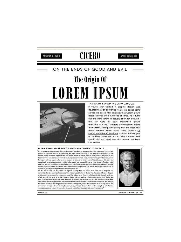 The Origin Of Lorem Ipsum by JadeCrushed