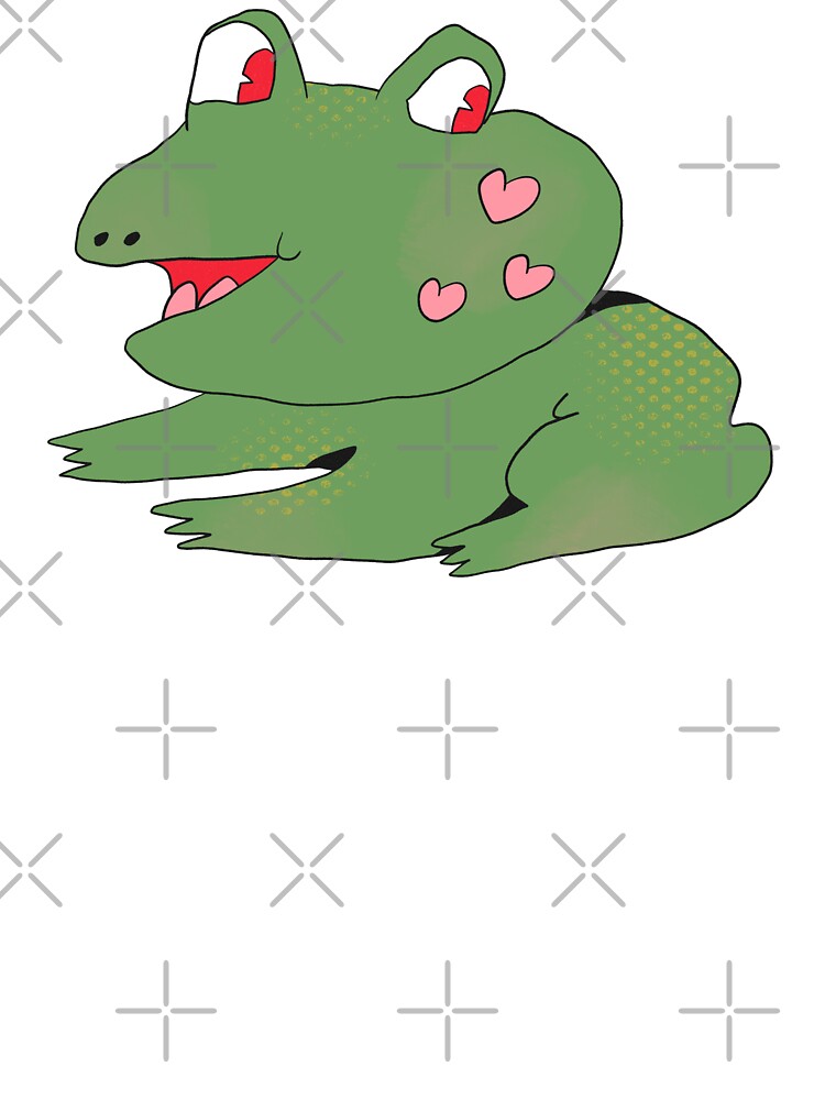 Heart Cheeks Frog by yellowflowerhut