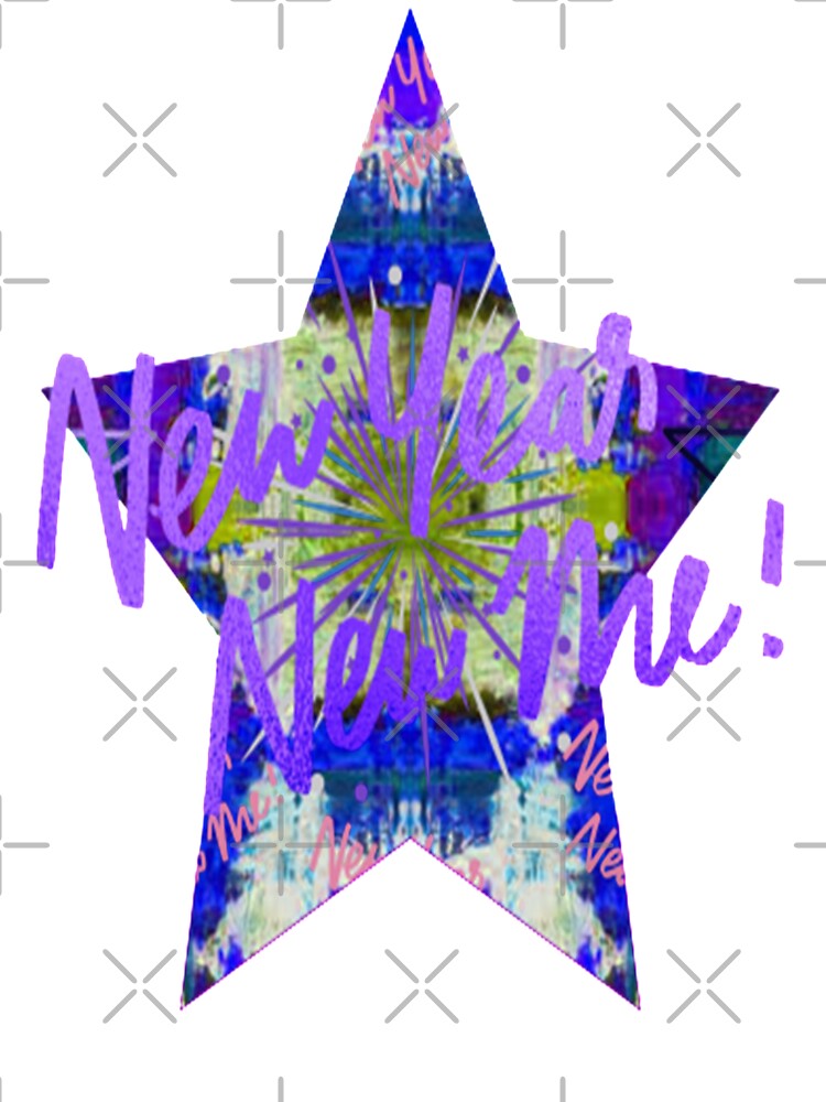 New Year New Me Graphic Abstract Lettering Design,5, Howdy New Year,New Years Celebration, New Years Eve Countdown by Adri Barnard
