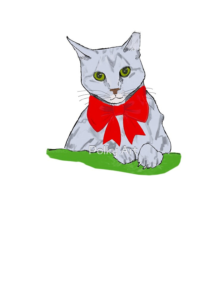 Merry Christmas Cat by Polky Art