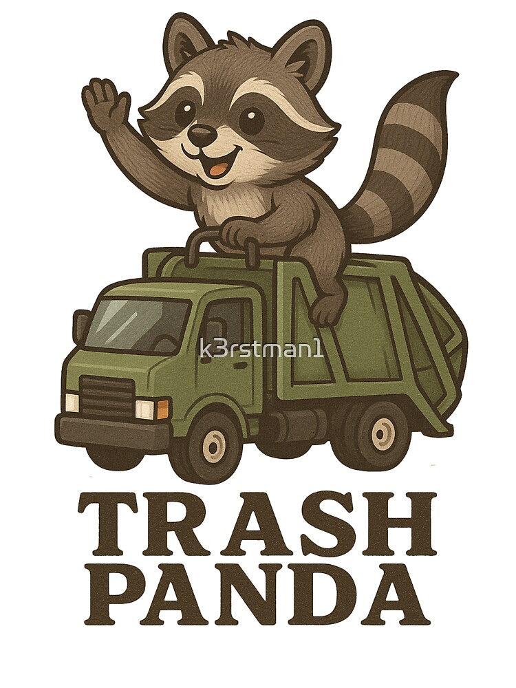 Trash Panda Garbage Truck Raccoon by k3rstman1