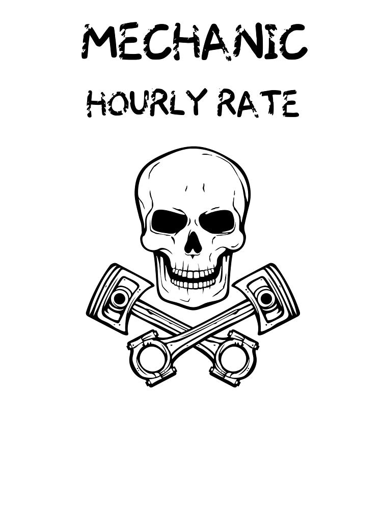 mechanic hourly rate t-shirt by LensherArt