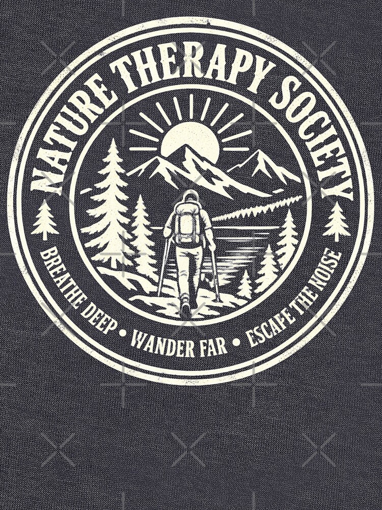 Nature Therapy Society – Vintage Hiking Outdoor Adventure by NomadIdeasCo