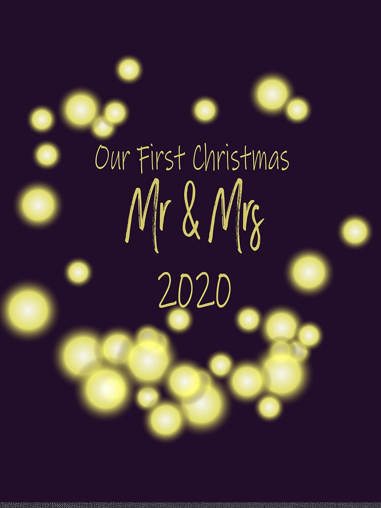 First Christmas as Mr and Mrs Shirt,Christmas Newly Married couple shirt, Christmas Card For Husband on First Christmas, To My Husband on Our First Christmas, by GalleryArtField
