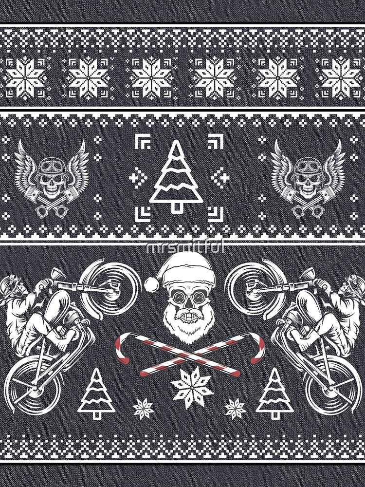 Biker Motorcycle Ugly Christmas by mrsmitful