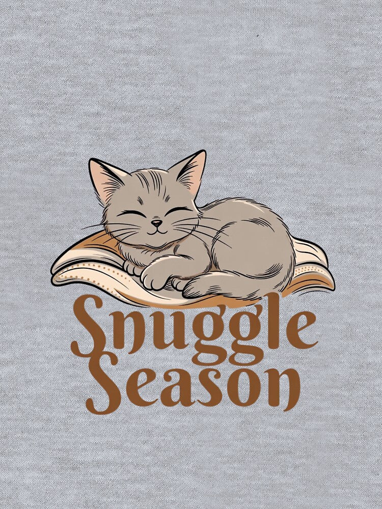 Snuggle Season – Cute Cozy Cat Winter Shirt by EcoArtTees