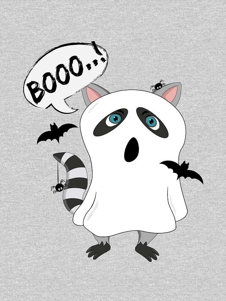 Cute Ghost Raccoon by atedesigns