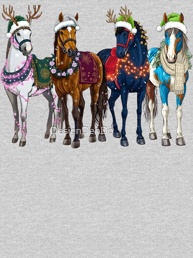 Funny Horse Christmas, Western Holiday, Horse Lover Gift by DesignDenDo ⭐⭐⭐⭐⭐