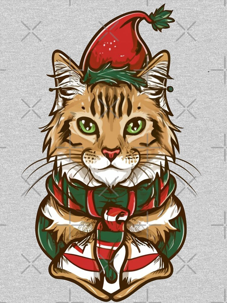 Christmas Cat, A Purrfectly Festive Addition to Your Holidays by tawscolors