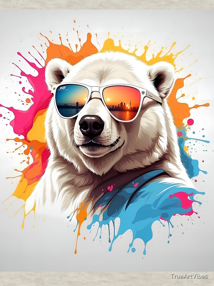 Cute Polar Bear, Arctic Bear Art by TrueArtVibes