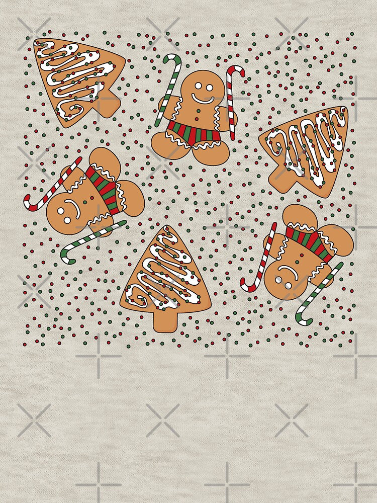 Christmas Gingerbread Man Cookie White by Mimi Huang