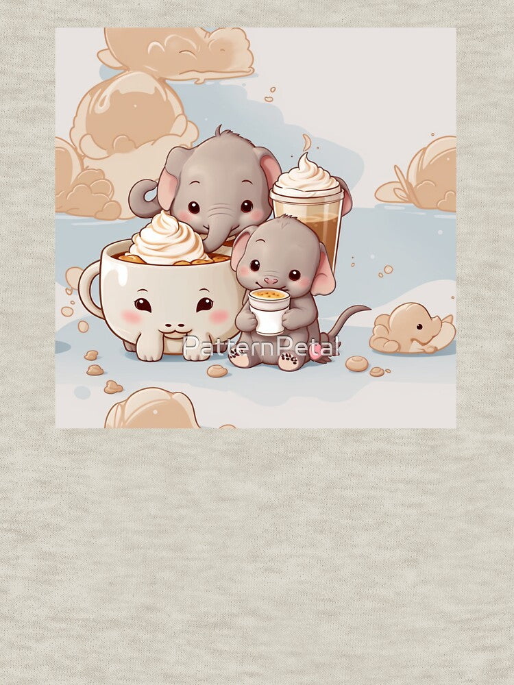 Elephant seamless Elephant Pattern Elephant Coffee Pattern Coffee elephant by PatternPetal