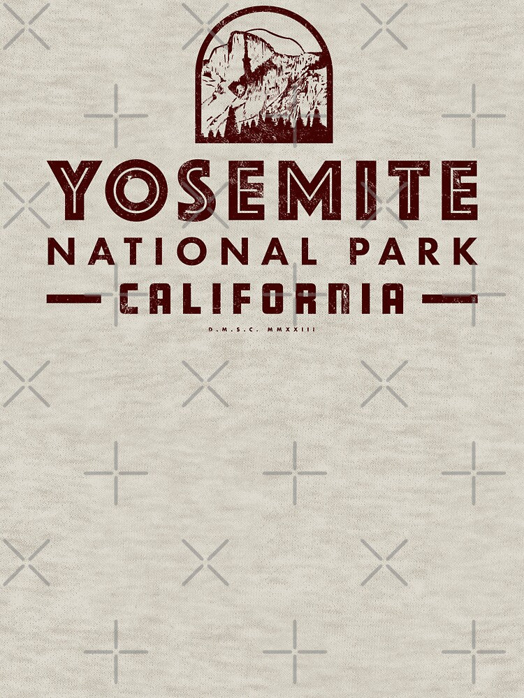 Yosemite National Park - Half Dome (Brown) by deadmansupplyco