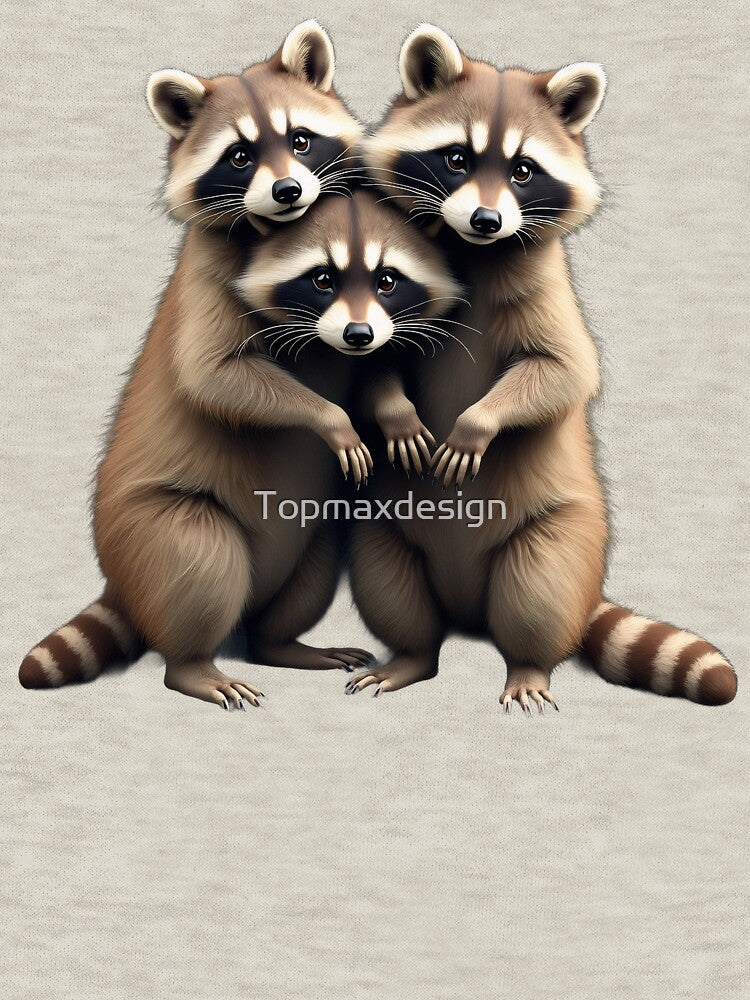 Funny Three Raccoons by Topmaxdesign