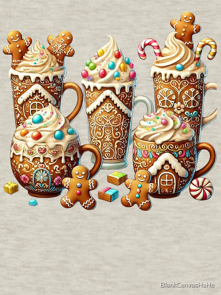 Whimsical Gingerbread Mugs: A Sweet Holiday Delight by BlankCanvasHaHa