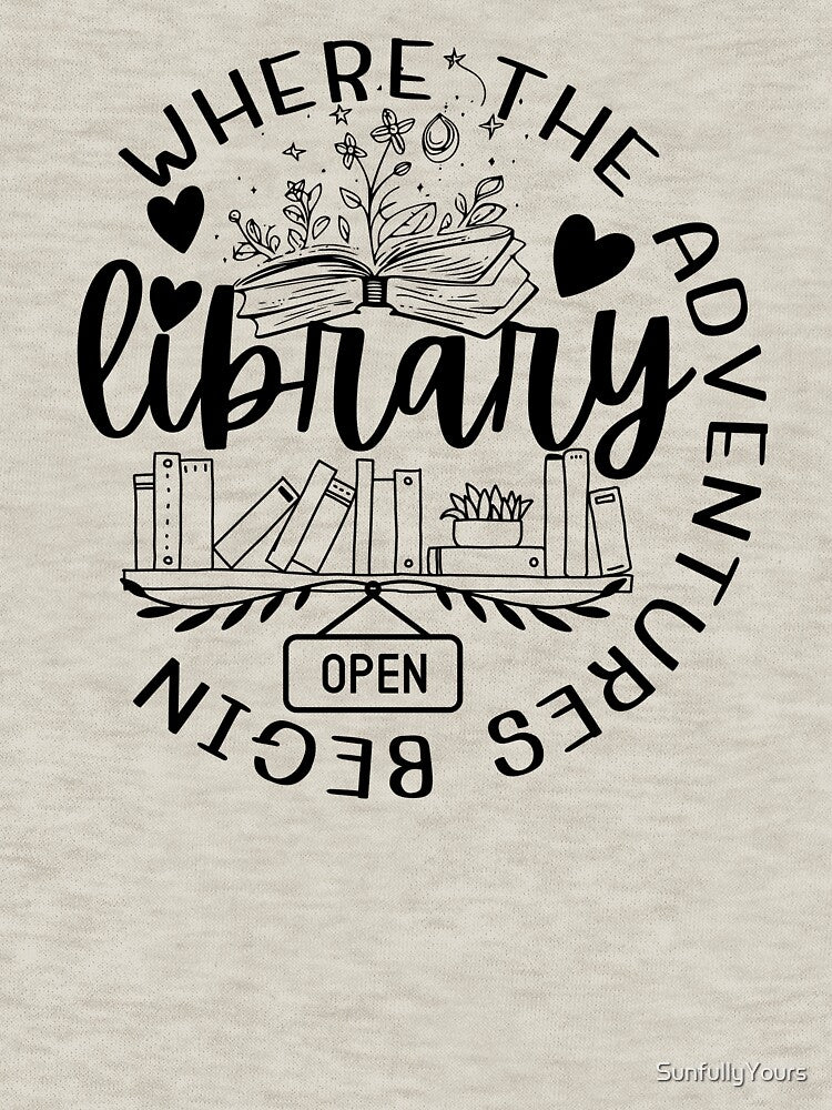 Library Where The Adventures Begin by SunfullyYours