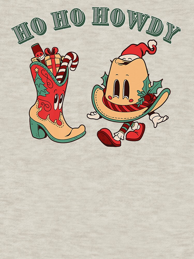 Retro Christmas Western Howdy Cowboy Hat Groovy by thelittleleaf