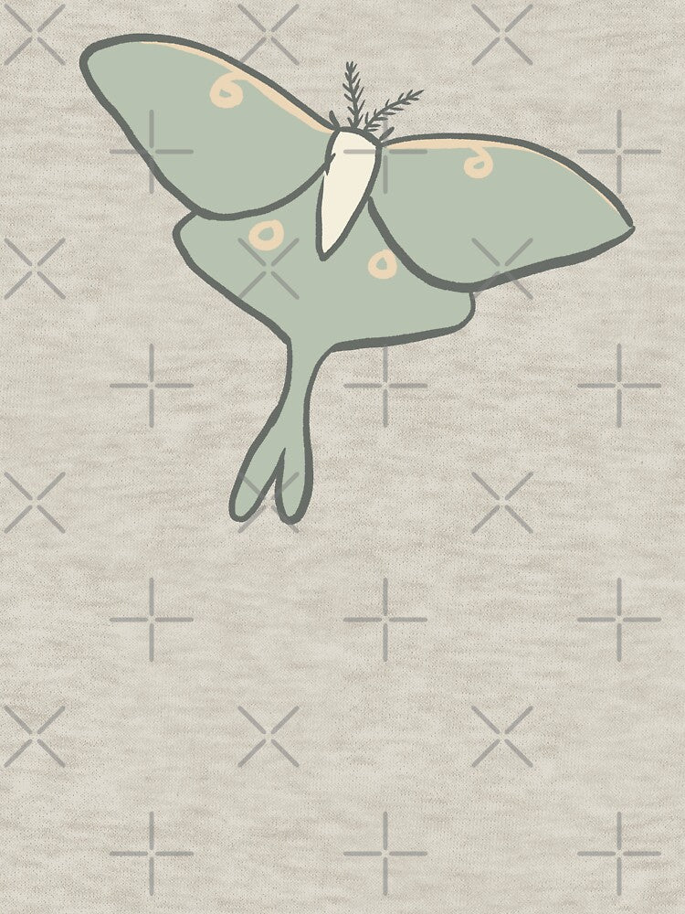Cute moth illustration by Mayarart