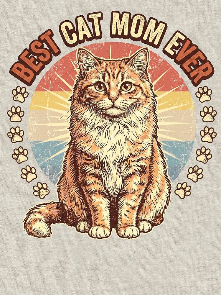 Cat Mom Aesthetic – Perfect Gift for Cat-Loving Women in the USA by PRINTKEEN