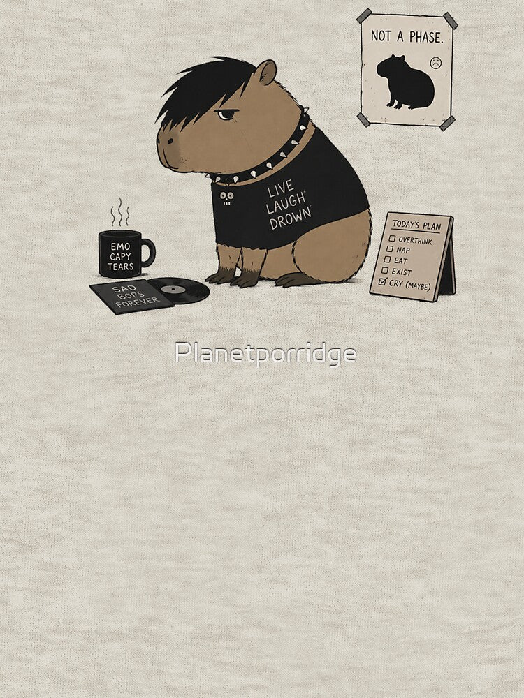 EMO Capybara Artwork by Planetporridge
