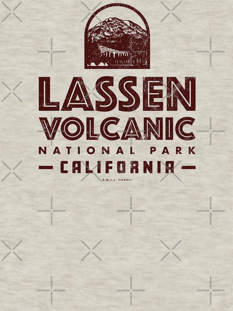 Lassen Volcanic National Park - Lassen Peak (Brown) by deadmansupplyco