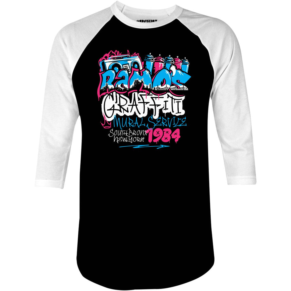 Ramo's Graffiti & Mural Service - 3/4 Sleeve Raglan